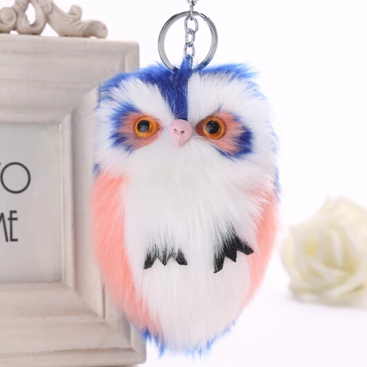 Lovely Fluffy Pompom Animal Owl Key Chain Artificial Rabbit Fur Ball Charms Keychain Women Car Key Ring Pendant Jewelry Trinket
Lovely Fluffy Pompom Animal Owl Key Chain Artificial Rabbit Fur Ball Charms Keychain Women Car Key Ring Pendant Jewelry Trinket