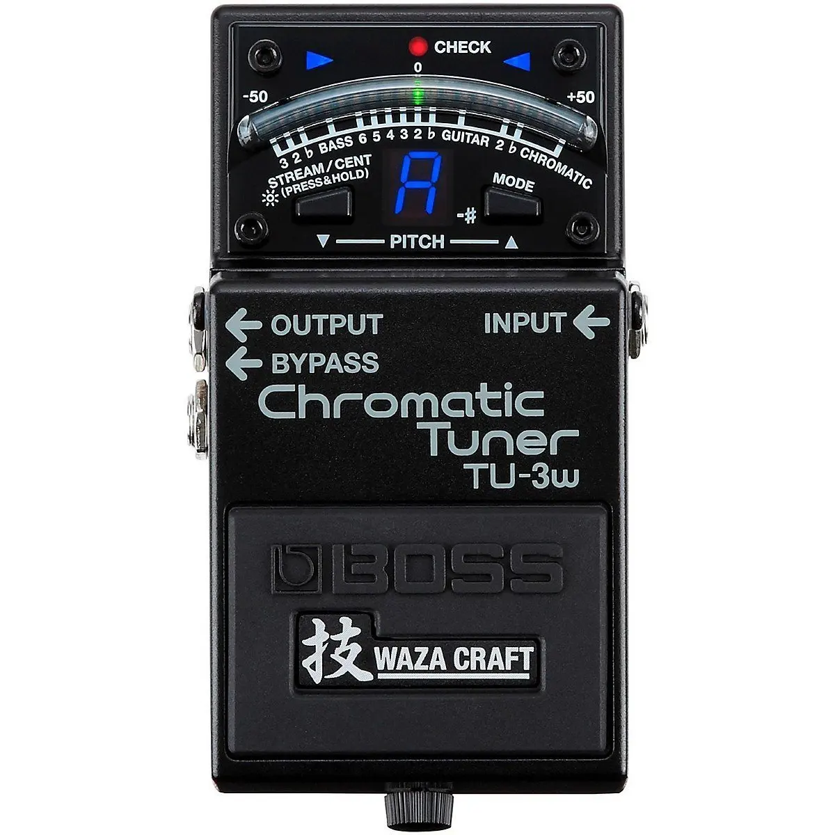 

Boss TU-3W Waza Craft Chromatic Tuner with Bypass Guitar and Bass Tuner Pedal with Free Bonus Pedal Case
