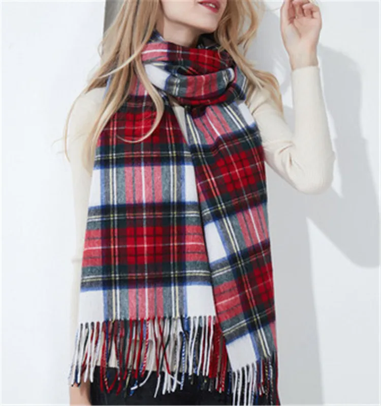 large size 100%wool women fashion thick England plaid scarfs long tassel 70x220cm
large size 100%wool women fashion thick England plaid scarfs long tassel 70x220cm
