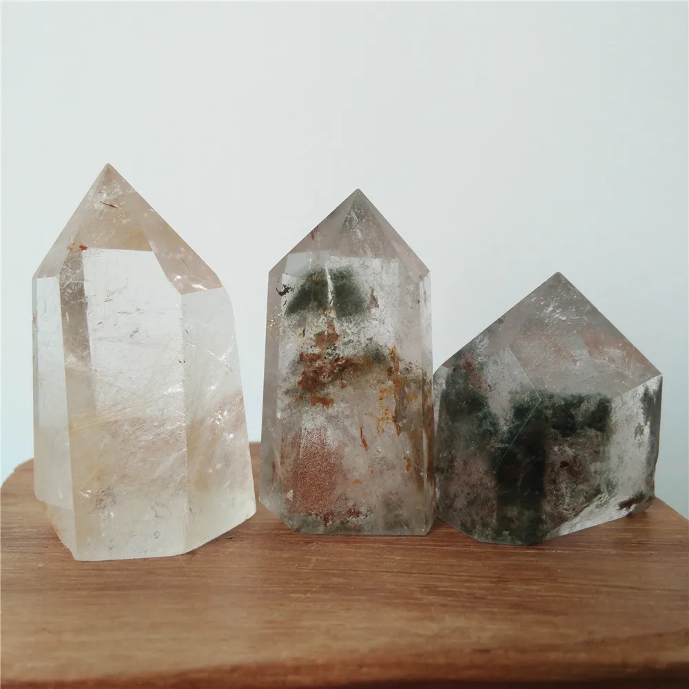 3pcs Healing Crystal Quartz Wand Kit Rutilated Point Phantom Crystal Quartz Natural Quartz Point For Decoration Gift
3pcs Healing Crystal Quartz Wand Kit Rutilated Point Phantom Crystal Quartz Natural Quartz Point For Decoration Gift
