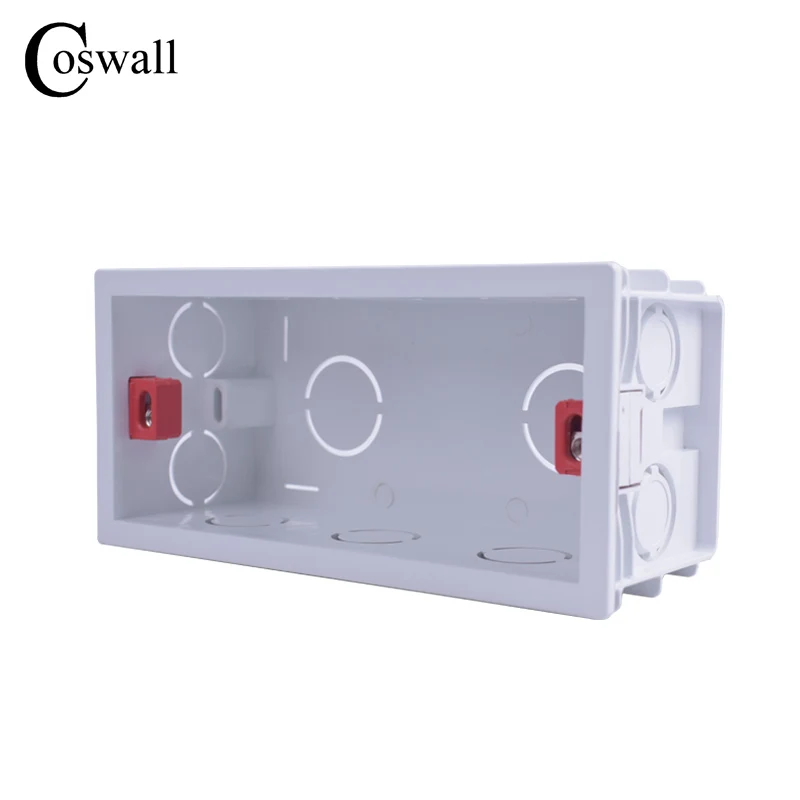 Coswall Super Quality 144mm*67.5mm Internal Mounting Box Back Cassette for 154mm*72mm Wall Light Switches and Sockets
Coswall Super Quality 144mm*67.5mm Internal Mounting Box Back Cassette for 154mm*72mm Wall Light Switches and Sockets