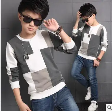 2016 New Leisure Kids Children's Clothing Boy Autumn Checked Knit Sweater Coat Cuhk Children Plaid Long-sleeve T-shirts 5-16Year
2016 New Leisure Kids Children's Clothing Boy Autumn Checked Knit Sweater Coat Cuhk Children Plaid Long-sleeve T-shirts 5-16Year