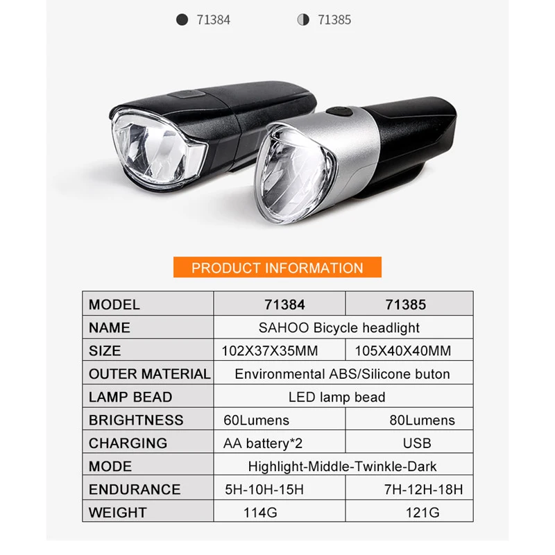 Bike Light USB Rechargeable Bicycle Lamp Front Headlight IPX4 Waterproof Flashlight Bicycle Light Bicycle Accessories
Bike Light USB Rechargeable Bicycle Lamp Front Headlight IPX4 Waterproof Flashlight Bicycle Light Bicycle Accessories
