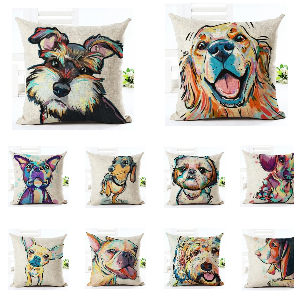 Golden Retriever Print Pillow Case Animals Pillow Cover Decorative Pillows For Sofa Chair Cushion Cover 45x45cm Home Decor
Golden Retriever Print Pillow Case Animals Pillow Cover Decorative Pillows For Sofa Chair Cushion Cover 45x45cm Home Decor