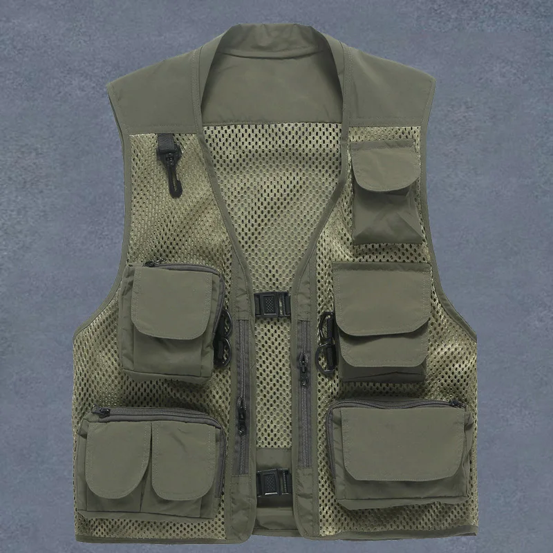 New Fashion Brand Men Vest Military Tactical Vest Special Forces SWAT Director Fisherman Mesh Black Vest Quick Drying Clothes
New Fashion Brand Men Vest Military Tactical Vest Special Forces SWAT Director Fisherman Mesh Black Vest Quick Drying Clothes