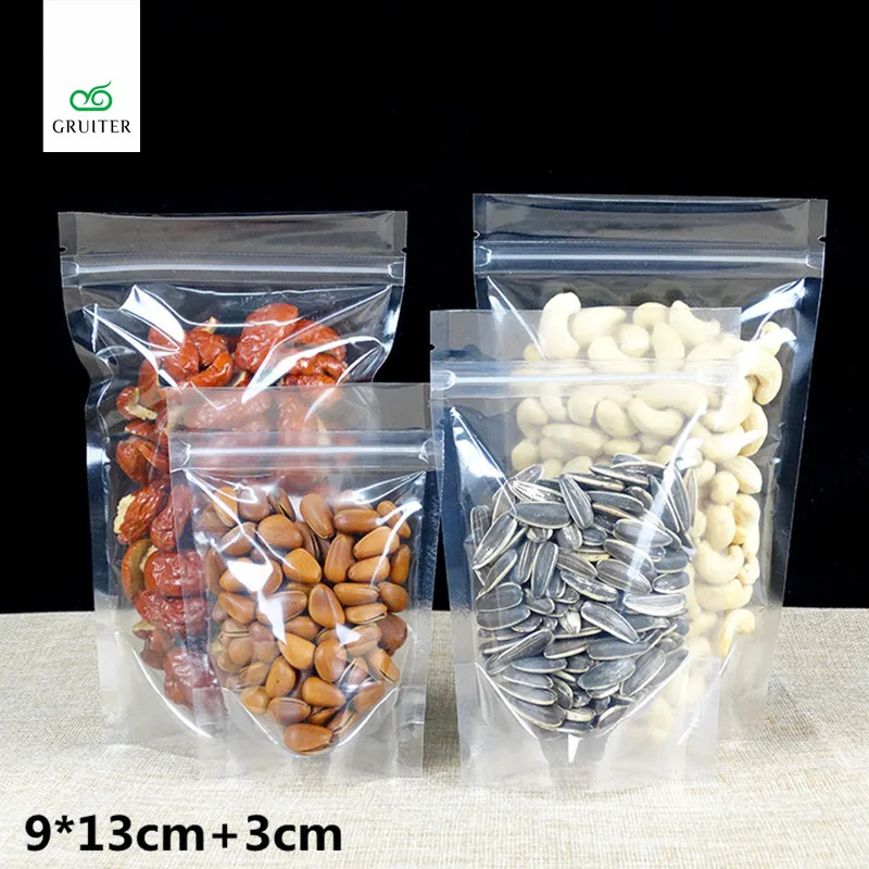 9x13cm 3.5x5inch 100 Mylar Zip Bags Sachet Stand Up Package Bag Pouches Transparent Plastic Storage Zip Lock Bag W/Tear Notch
9x13cm 3.5x5inch 100 Mylar Zip Bags Sachet Stand Up Package Bag Pouches Transparent Plastic Storage Zip Lock Bag W/Tear Notch