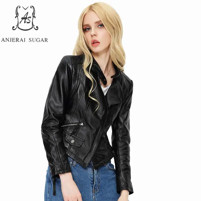 Autumn Sheepskin Genuine Leather jacket women Casual motorcycle Black Diagonal zipper sexy slim OL office real leather Jacket
Autumn Sheepskin Genuine Leather jacket women Casual motorcycle Black Diagonal zipper sexy slim OL office real leather Jacket
