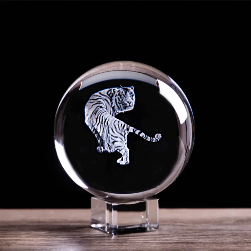 3D Laser Engraved Zodiac Tiger Crystal Ball Miniature Animal Collectible Figurines Home Business Prosperity Decoration Accessory
3D Laser Engraved Zodiac Tiger Crystal Ball Miniature Animal Collectible Figurines Home Business Prosperity Decoration Accessory