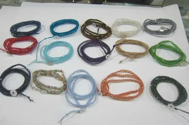 New Arriver Chirstmas Party Jewelry 4mm Nice Mixes Crystal Beads On Black Leather Wrap Bracelet 27 inch Can Wear Necklace Also
New Arriver Chirstmas Party Jewelry 4mm Nice Mixes Crystal Beads On Black Leather Wrap Bracelet 27 inch Can Wear Necklace Also