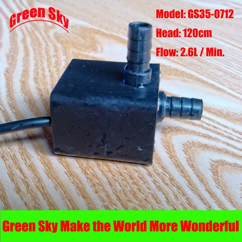 2.6L/Min 120cm Head 7V DC 0.91W Submersible fountain aquarium circulation small water pump
2.6L/Min 120cm Head 7V DC 0.91W Submersible fountain aquarium circulation small water pump
