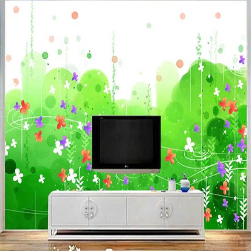 Cartoon Wallpapers Green Grass Flowers Mural Wallpaper for Kids Room Custom Wall Papers Home Decor Cute Photo Wallpapers
Cartoon Wallpapers Green Grass Flowers Mural Wallpaper for Kids Room Custom Wall Papers Home Decor Cute Photo Wallpapers