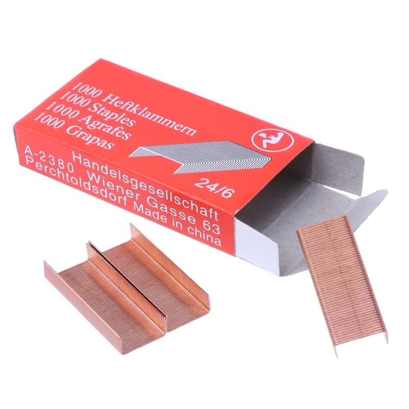 35EA 1000Pcs/Box 12mm 12# 24/6 Creative Metal Staples Office School Binding Supplies
35EA 1000Pcs/Box 12mm 12# 24/6 Creative Metal Staples Office School Binding Supplies