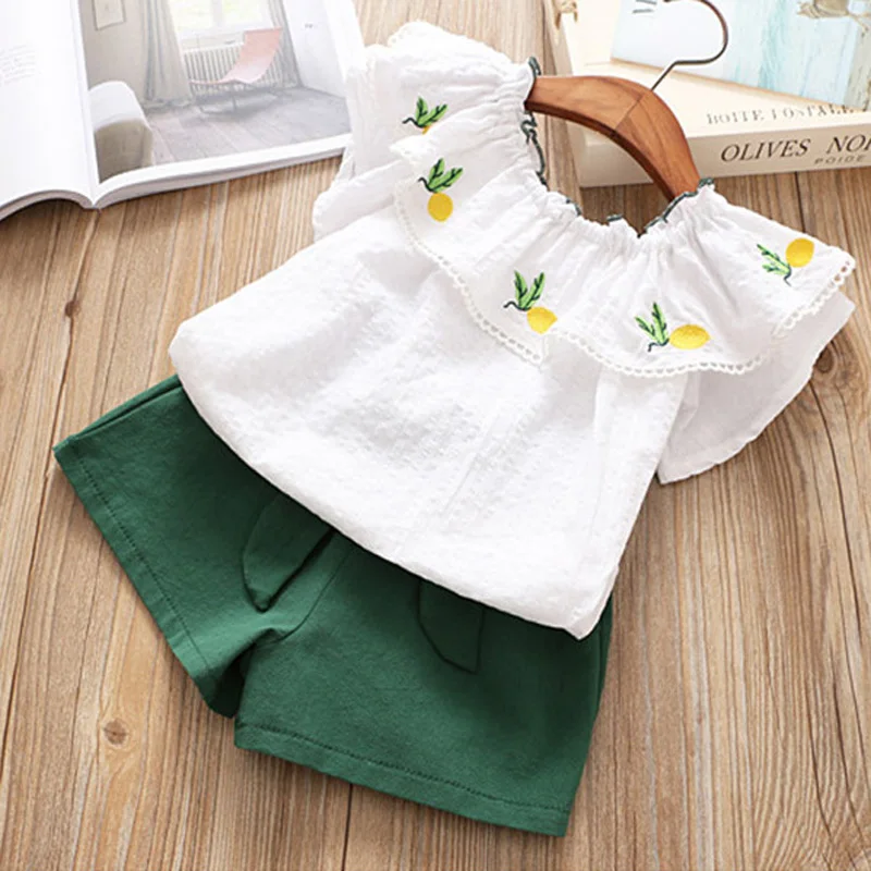 ACE LOVE hot sale Children Summer fly sleeve embroidery solid blouses+shorts sets Kids Clothes ruffles collar suits Girl clothes
ACE LOVE hot sale Children Summer fly sleeve embroidery solid blouses+shorts sets Kids Clothes ruffles collar suits Girl clothes