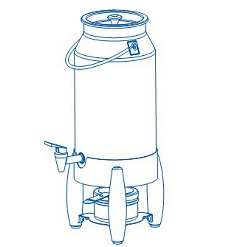 5L Commercial drink container U16-1200 stainless steel keep cold/warm drinking kettle multi-function milk/juice container 1PC
5L Commercial drink container U16-1200 stainless steel keep cold/warm drinking kettle multi-function milk/juice container 1PC