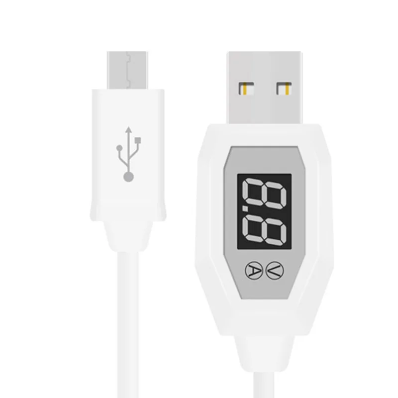 Hotnow зарядка через USB Micro кабель с светодиодный дисплей быстрой зарядки мобильного