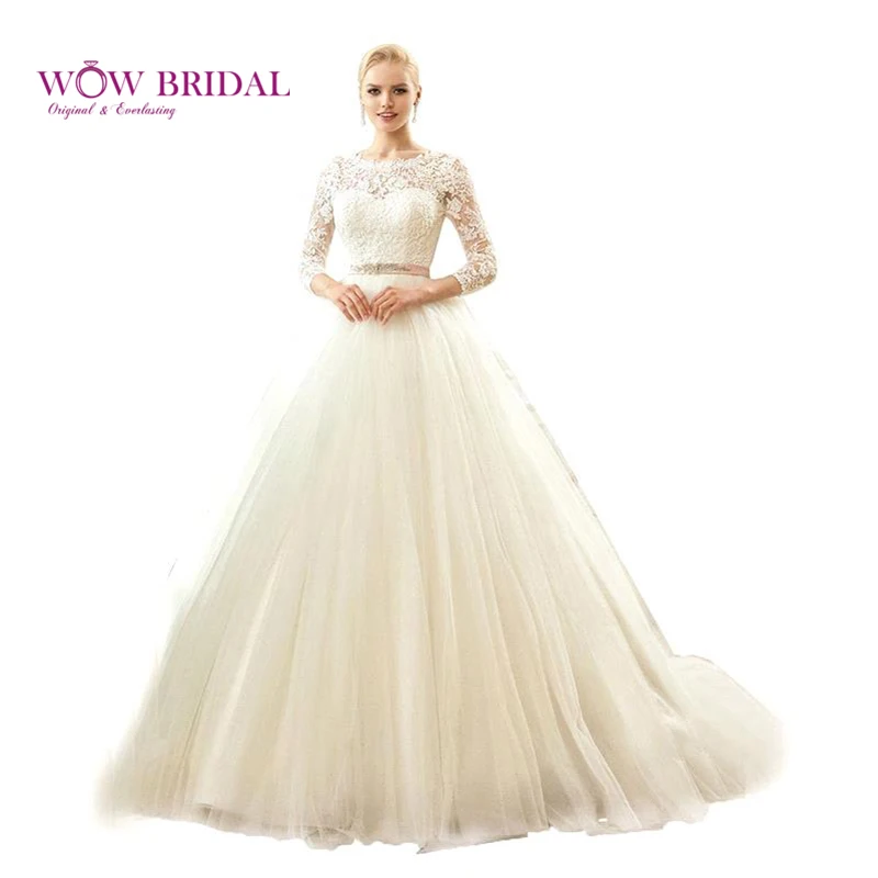 Wowbridal 2021 изящные кружевные свадебные платья с круглым вырезом, аппликацией и открытой спиной, атласные бальные платья с вышивкой и бантом из тюля со шлейфом
Wowbridal 2021 изящные кружевные свадебные платья с круглым вырезом, аппликацией и открытой спиной, атласные бальные платья с вышивкой и бантом из тюля со шлейфом