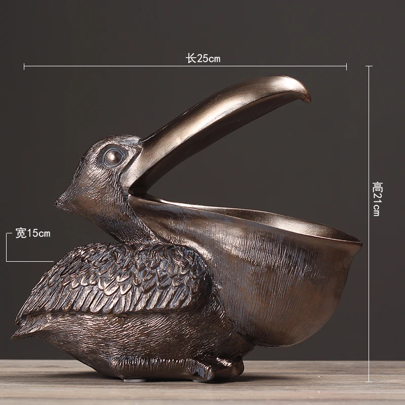 Nordic Birds Animal Creative pelican Decoration Living Room Bedroom Decoration Key Storage Decoration Animal Figurine Ornaments
Nordic Birds Animal Creative pelican Decoration Living Room Bedroom Decoration Key Storage Decoration Animal Figurine Ornaments