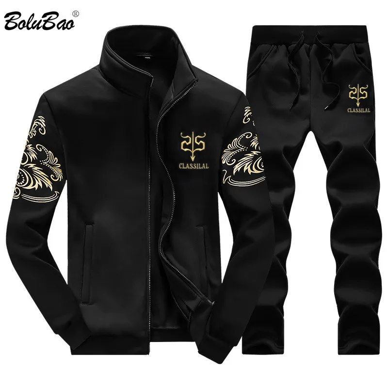 BOLUBAO/Новый брендовый Мужской комплект модный осенний спортивный костюм