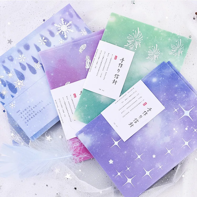 3PCS/PACK Kawaii Cute Litmus Paper Snow Feather Star Silver Envelope Transparent For Gift Wedding Card Scrapbooking Party sl1755
3PCS/PACK Kawaii Cute Litmus Paper Snow Feather Star Silver Envelope Transparent For Gift Wedding Card Scrapbooking Party sl1755