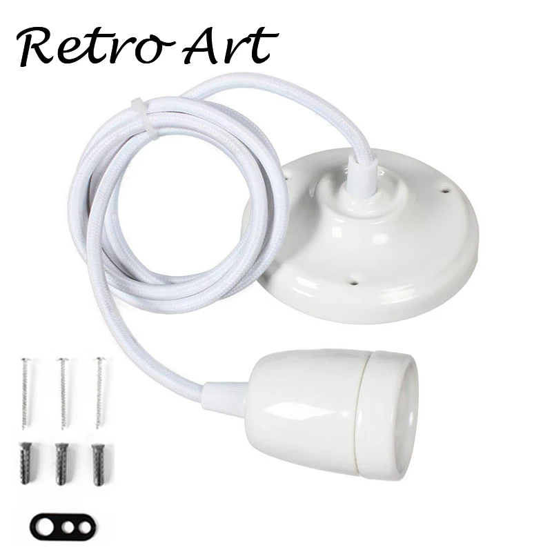 Vintage colorful Ceramic lamp cord set Ceiling Lamp Cords with E27 Porcelain lamp socket
Vintage colorful Ceramic lamp cord set Ceiling Lamp Cords with E27 Porcelain lamp socket