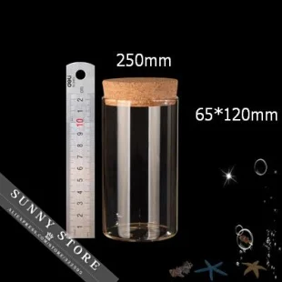 6 шт./Лот 65x120 мм 250 мл пустые стеклянные бутылки с пробкой, бутылки для ароматизированного чая, прозрачные бутылки из боросиликатного стекла
6 шт./Лот 65x120 мм 250 мл пустые стеклянные бутылки с пробкой, бутылки для ароматизированного чая, прозрачные бутылки из боросиликатного стекла