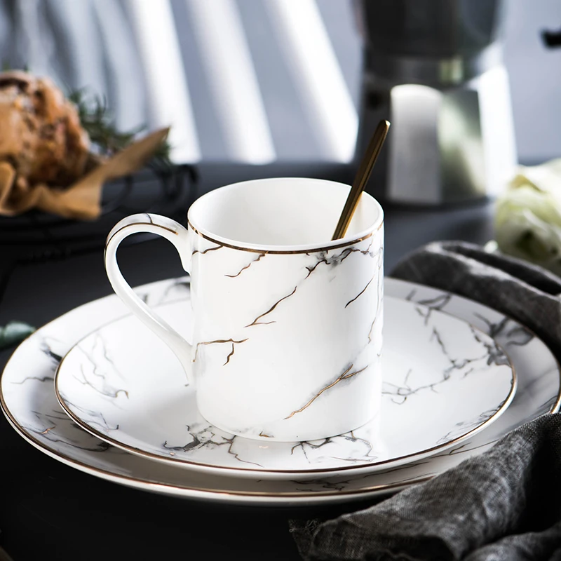 Marble Food Plate Gold Inlay Dinner Plates Nordic Style Steak Dish Home Tableware Bowl Ins Ceramic Coffee Milk Cup Dinnerware
Marble Food Plate Gold Inlay Dinner Plates Nordic Style Steak Dish Home Tableware Bowl Ins Ceramic Coffee Milk Cup Dinnerware