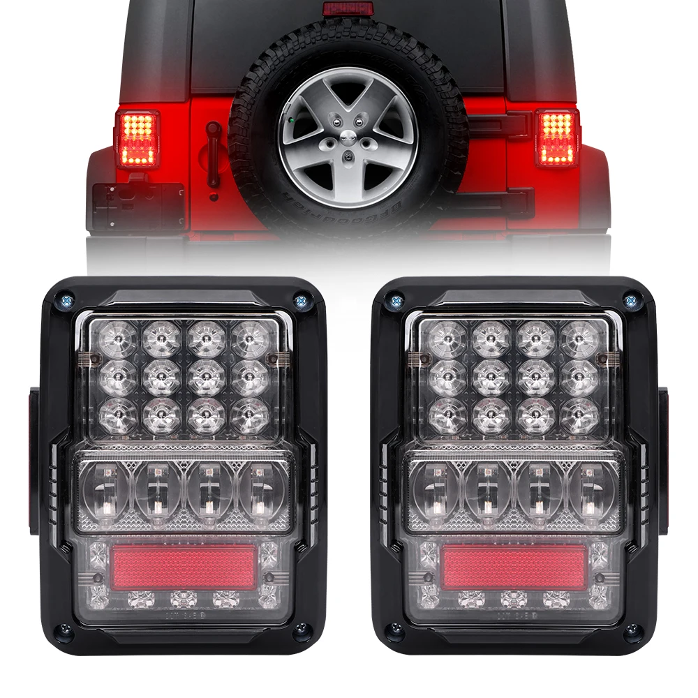 New LED Tail Lights Smoke Lens For Jeep Wrangler 2007-2017 JK With Break Back Up Light Reverse Turn Parking Signal Lamp
New LED Tail Lights Smoke Lens For Jeep Wrangler 2007-2017 JK With Break Back Up Light Reverse Turn Parking Signal Lamp