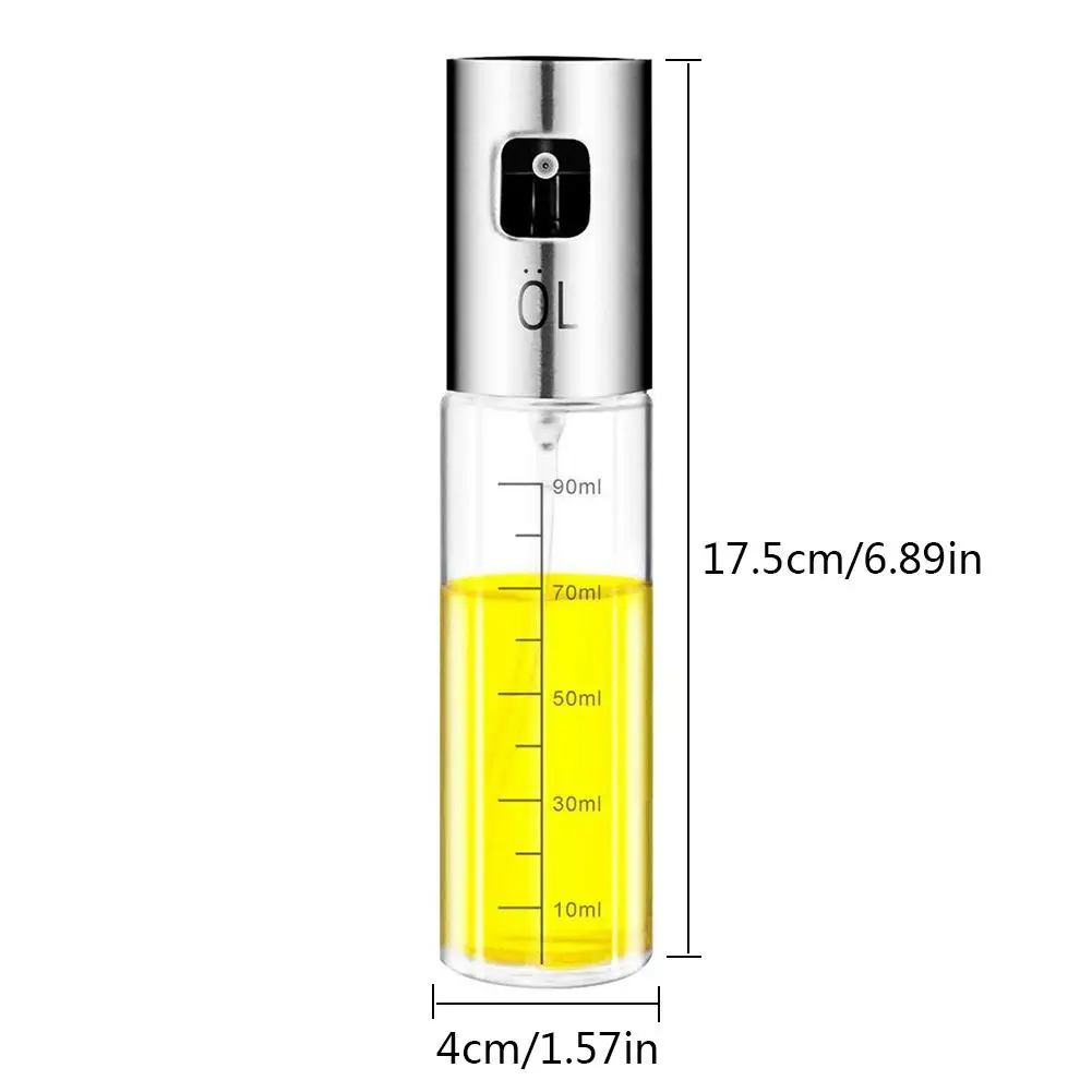 4pc Botique-Oil Sprayer For Cooking Olive Oil Stainless Steel Sprayer Scale Glass Bottle Vinegar Bottle Oil Dispenser With Brush
4pc Botique-Oil Sprayer For Cooking Olive Oil Stainless Steel Sprayer Scale Glass Bottle Vinegar Bottle Oil Dispenser With Brush