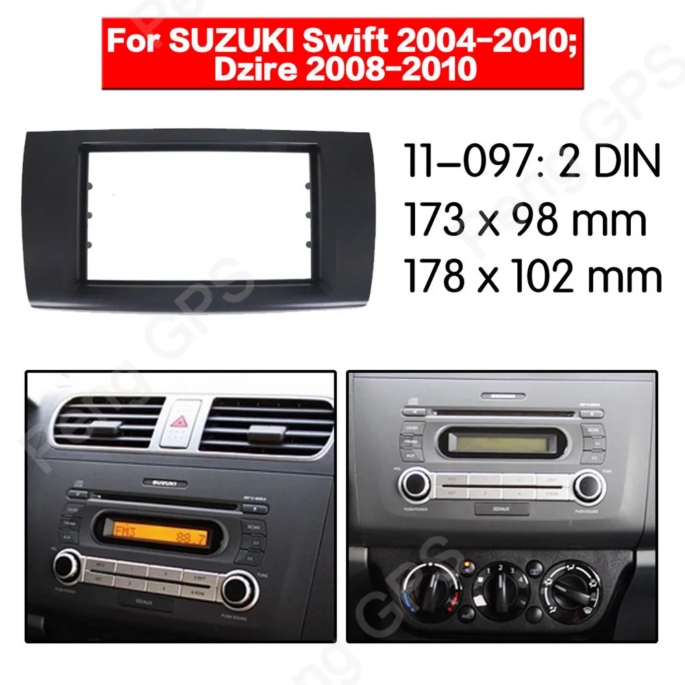 2 DIN Car Radio stereo Fitting installation adapter fascia For SUZUKI Swift 2004-2010 Dzire 2008-2010 frame Audio Fascias
2 DIN Car Radio stereo Fitting installation adapter fascia For SUZUKI Swift 2004-2010 Dzire 2008-2010 frame Audio Fascias