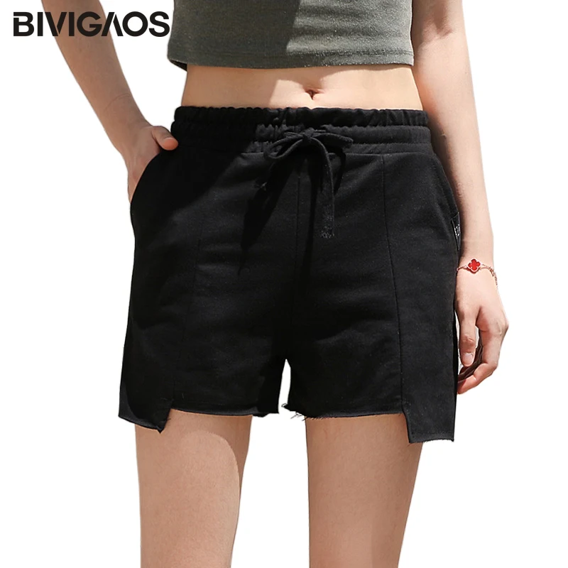 BIVIGAOS Summer New Korean Cotton Shorts Drawstring Lace-up Elastic Waist Cut Irregular Short Women Casual Slim Ladies Shorts
BIVIGAOS Summer New Korean Cotton Shorts Drawstring Lace-up Elastic Waist Cut Irregular Short Women Casual Slim Ladies Shorts
