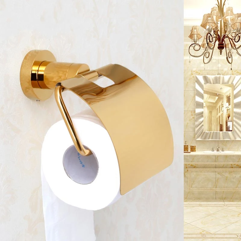 New Wall Mounted luxury Solid Brass gold Toilet Paper Holder golden Tissue Bar Bathroom accessories-5523
New Wall Mounted luxury Solid Brass gold Toilet Paper Holder golden Tissue Bar Bathroom accessories-5523