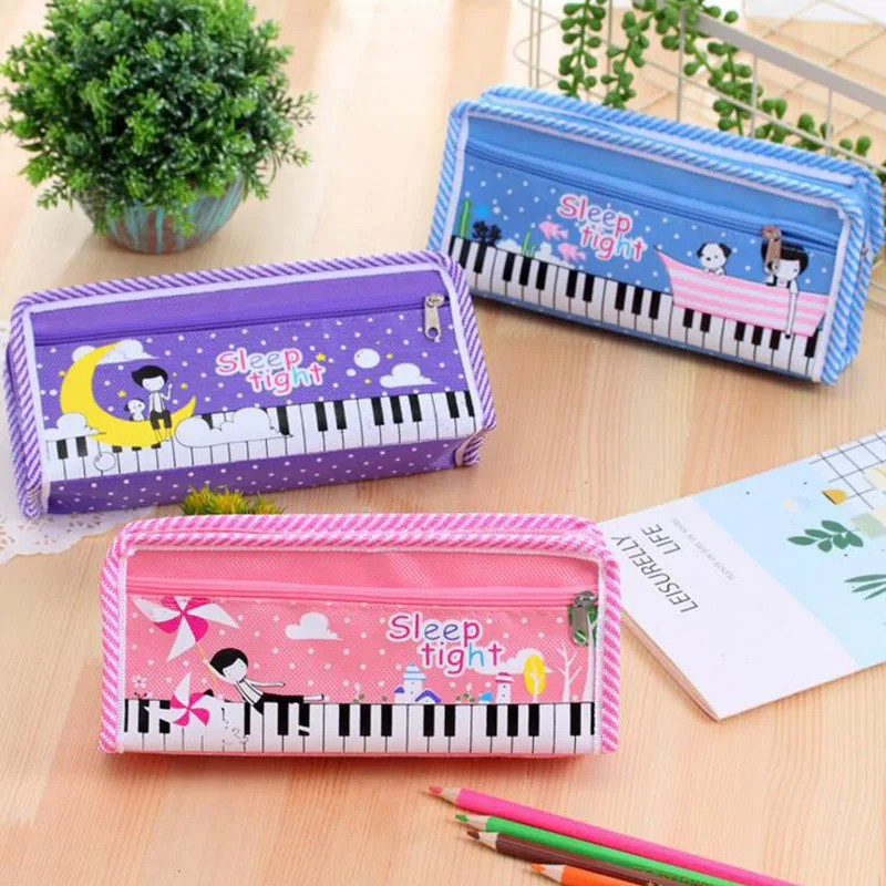 3 Colors Random Creative Large Capacity Storage Bag Cute Kids Piano Pattern Canvas Pencil Case Stationery Box School Supplies
3 Colors Random Creative Large Capacity Storage Bag Cute Kids Piano Pattern Canvas Pencil Case Stationery Box School Supplies