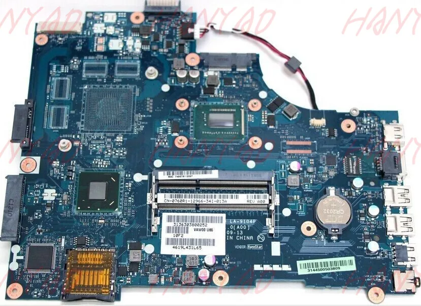 CN-0760R1 0760R1 For DELL 3521 5521 Laptop Motherboard 760R1 HM76 With i5- CPU FAN LA-9101P MB
CN-0760R1 0760R1 For DELL 3521 5521 Laptop Motherboard 760R1 HM76 With i5- CPU FAN LA-9101P MB