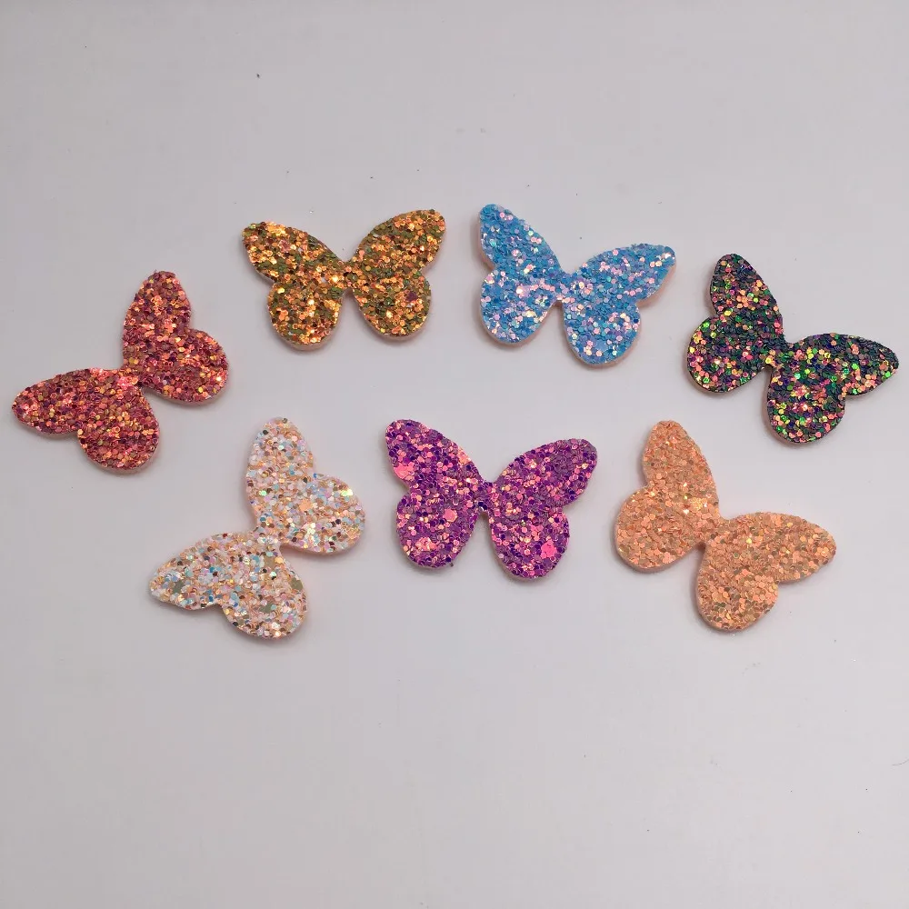 50PCS/Lot 4x2.7cm Shiny Butterfly Padded Applique Crafts for Children Headwear Hair clip Accessorie and Garment Accessoires
50PCS/Lot 4x2.7cm Shiny Butterfly Padded Applique Crafts for Children Headwear Hair clip Accessorie and Garment Accessoires