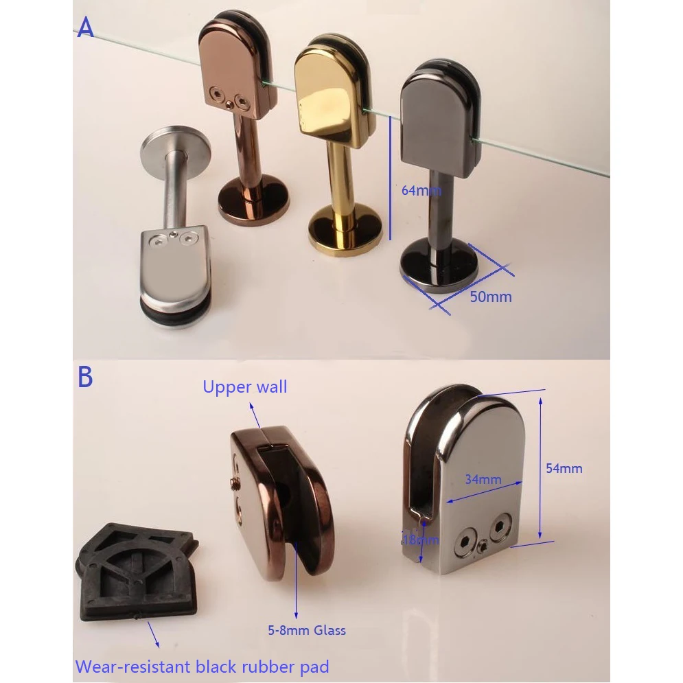 2Pcs/Lot 5-8mm Glass Stainless Steel Glass Clamp office desk table partition screen clamps Cut Free
2Pcs/Lot 5-8mm Glass Stainless Steel Glass Clamp office desk table partition screen clamps Cut Free
