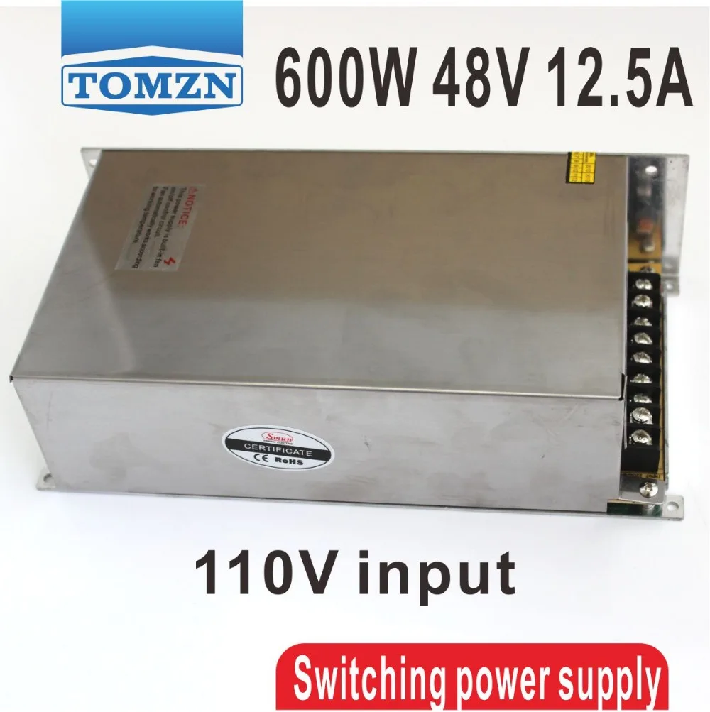 600W 48V 12.5A 110V input Single Output Switching power supply for LED Strip light AC to DC
600W 48V 12.5A 110V input Single Output Switching power supply for LED Strip light AC to DC