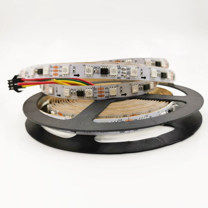 Белый/Черный Pcb WS2811 ширина pcb 10 см гибкие программируемые rgb Светодиодные полосы
