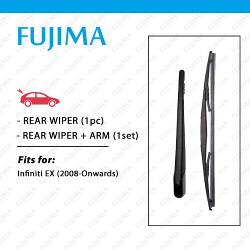 Стеклоочиститель задний FUJIMA для Infiniti EX (2008 года и новее), стеклоочиститель заднего стекла EX25 EX35 EX37 EX30
Стеклоочиститель задний FUJIMA для Infiniti EX (2008 года и новее), стеклоочиститель заднего стекла EX25 EX35 EX37 EX30