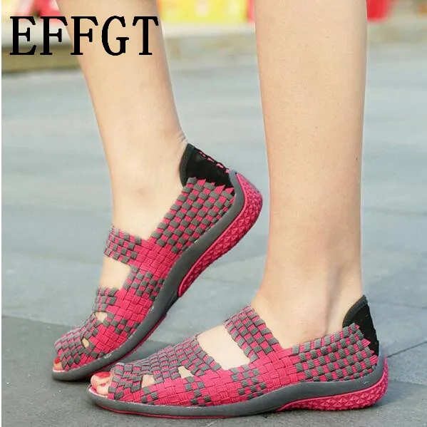EFFGT New Summer women flat sandals Shoes women Woven shoes Flat Shoes flip flops women multi colors sandals free shipping
EFFGT New Summer women flat sandals Shoes women Woven shoes Flat Shoes flip flops women multi colors sandals free shipping