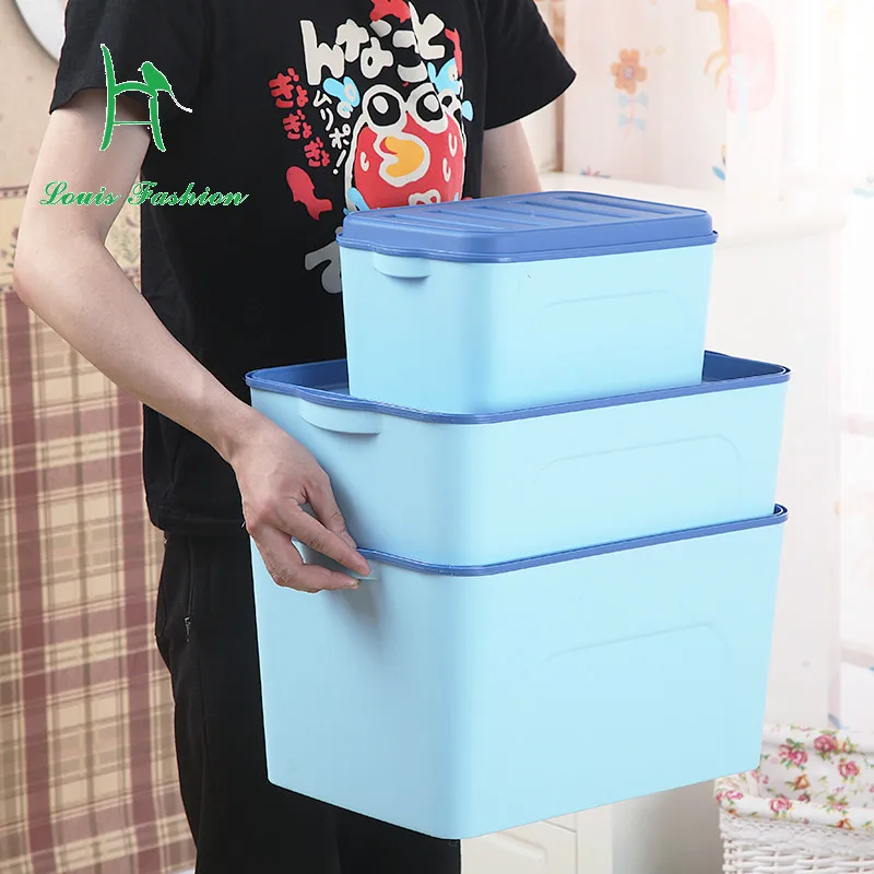 Creative large storage box clothing finishing box has covered plastic storage box thickening box
Creative large storage box clothing finishing box has covered plastic storage box thickening box