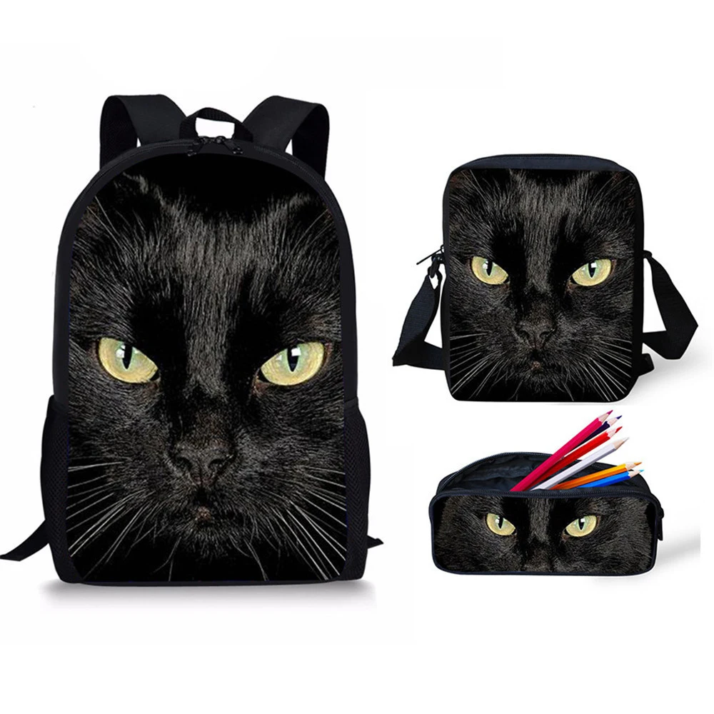 Customized Black Cat Print 3Set Kid Schoolbag Travel Large Women Backpack Daily Men Mini Crossbady College Shoulder Bag School
Customized Black Cat Print 3Set Kid Schoolbag Travel Large Women Backpack Daily Men Mini Crossbady College Shoulder Bag School