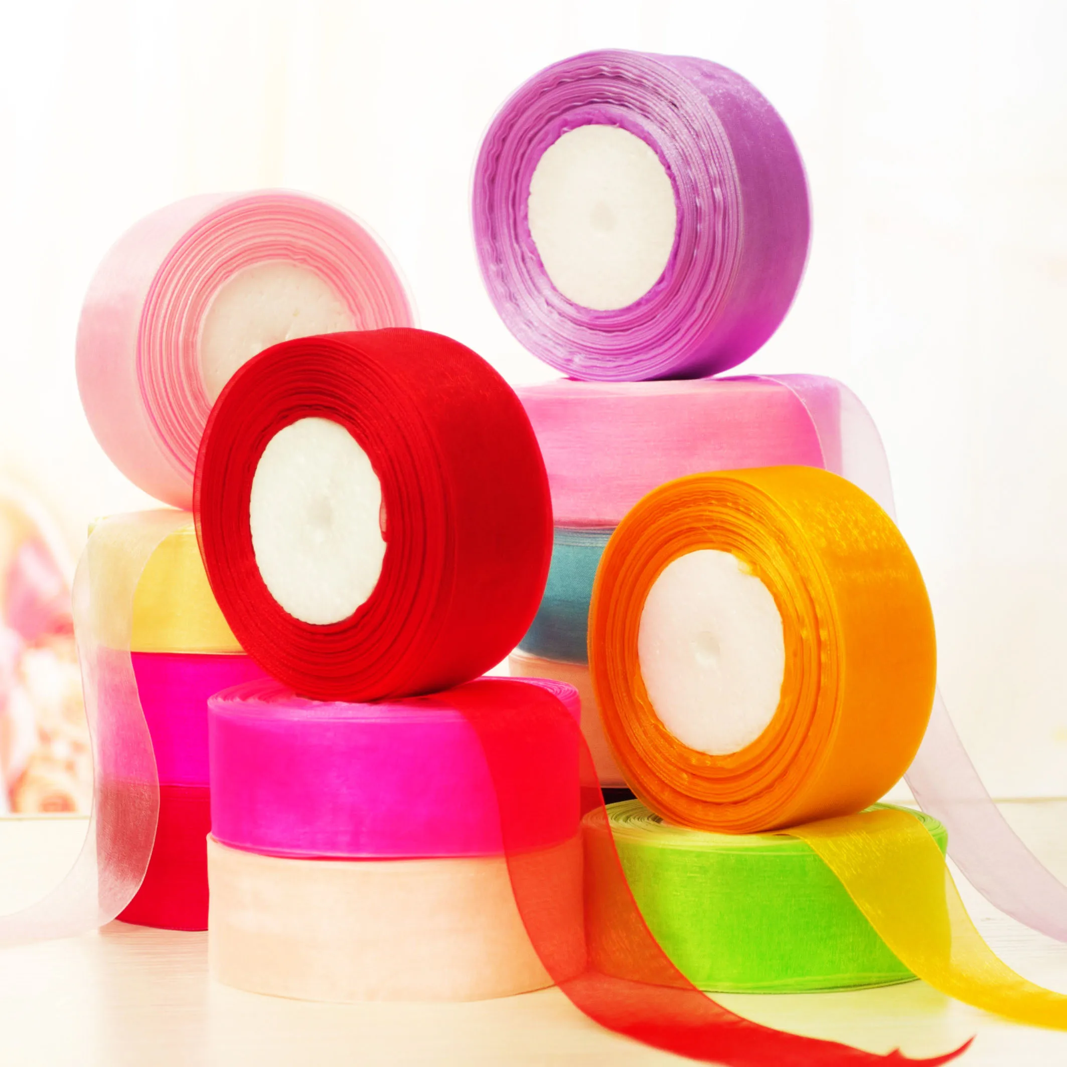 4cm Organza ribbon transparent decorative ribbon DIY hair ribbon gift art decoration materials holiday gift package 45meters
4cm Organza ribbon transparent decorative ribbon DIY hair ribbon gift art decoration materials holiday gift package 45meters