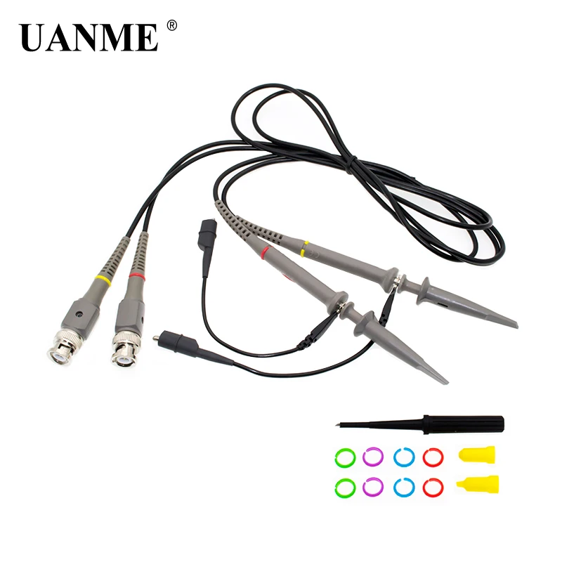 UANME 2PCS TP6100 Oscilloscope Probe Precision Scope Clip Probe DC-100MHz Scope Clip Probe 100MHz X1/X10 Tester Alligator Clip
UANME 2PCS TP6100 Oscilloscope Probe Precision Scope Clip Probe DC-100MHz Scope Clip Probe 100MHz X1/X10 Tester Alligator Clip