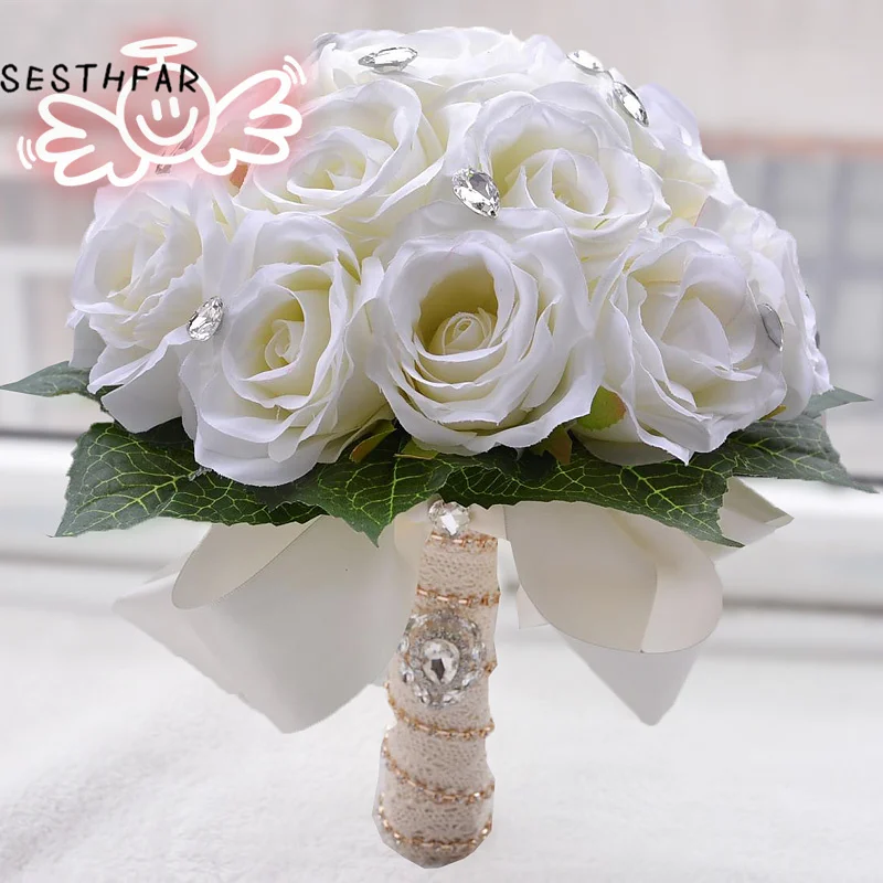 Wedding Bouquet Flowers Marriage Accessories Small Bridal Bouquets Silk Roses Wedding Bouquets for Bridesmaids Decoration
Wedding Bouquet Flowers Marriage Accessories Small Bridal Bouquets Silk Roses Wedding Bouquets for Bridesmaids Decoration