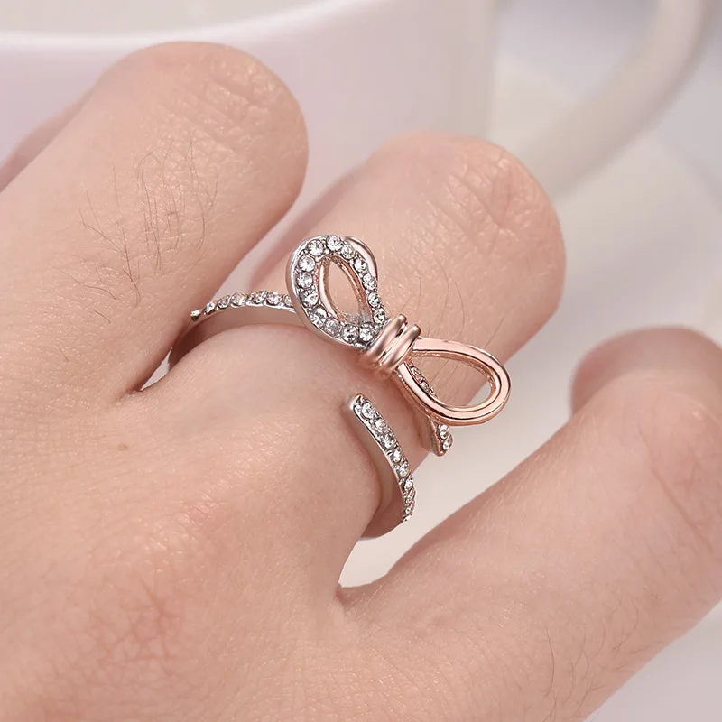 OMHXZJ Wholesale European Fashion Woman Girl Party Birthday Wedding Gift Bowknot AAA Zircon Open 18KT White Rose Gold Ring RR984
OMHXZJ Wholesale European Fashion Woman Girl Party Birthday Wedding Gift Bowknot AAA Zircon Open 18KT White Rose Gold Ring RR984
