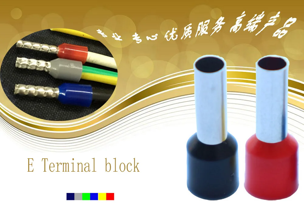 100pcs E7510 electric terminal connector tube insulated sleeve screw cable wire 0.75mm VE7510 cable crimps ferrules
100pcs E7510 electric terminal connector tube insulated sleeve screw cable wire 0.75mm VE7510 cable crimps ferrules