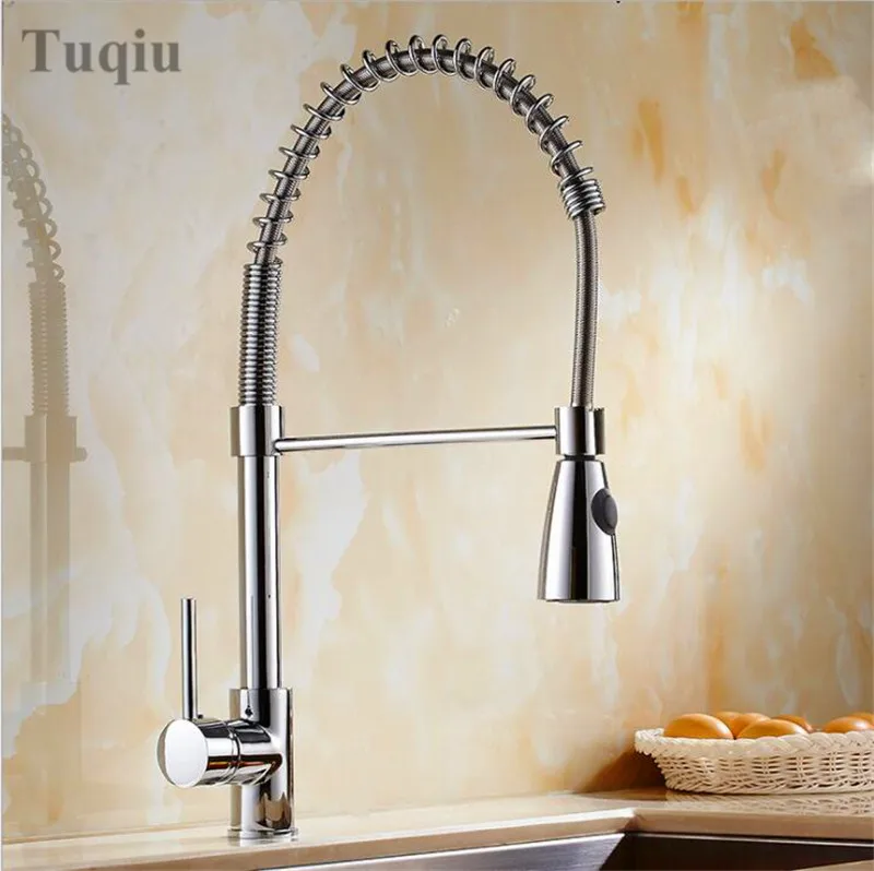 Deluxe black/nickel/chrome pull-down kitchen tap to arrive at the solid brass faucet to pull out spray mixer tap water tap
Deluxe black/nickel/chrome pull-down kitchen tap to arrive at the solid brass faucet to pull out spray mixer tap water tap
