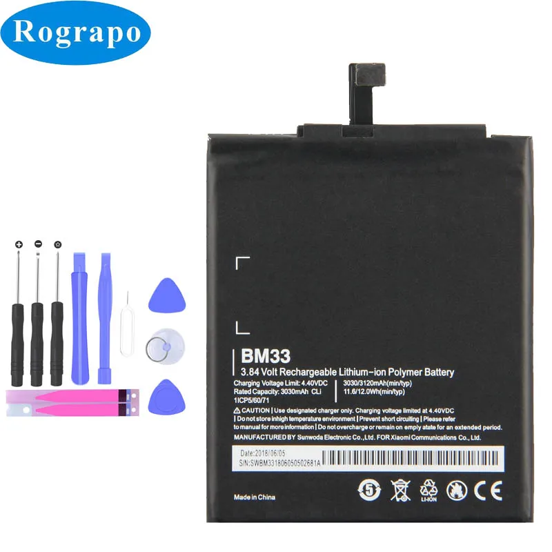 3030mAh Original Replacement BM33 Battery For Xiaomi mi4i Mi 4i Xiao mi mi4o BM 33 Bateria Batterie Cell Mobile Phone Batteries
3030mAh Original Replacement BM33 Battery For Xiaomi mi4i Mi 4i Xiao mi mi4o BM 33 Bateria Batterie Cell Mobile Phone Batteries