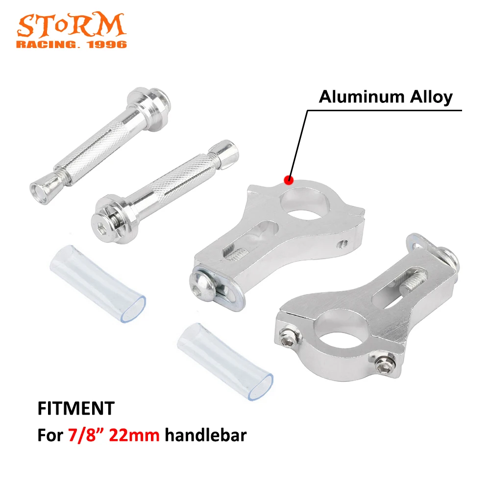 Motorcycle 7/8" 22mm Handlebar Hand Guards Clamps Bolts Screws Aluminum Components Mount Kit
Motorcycle 7/8" 22mm Handlebar Hand Guards Clamps Bolts Screws Aluminum Components Mount Kit