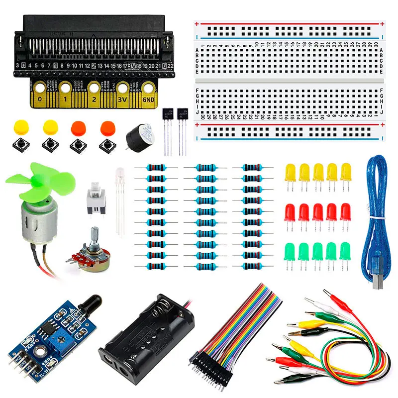 Базовый комплект Elecrow для BBC Micro:bit, Лидер продаж, Новое поступление, электронные детали «сделай сам» для студенческой электроники и программ...
Базовый комплект Elecrow для BBC Micro:bit, Лидер продаж, Новое поступление, электронные детали «сделай сам» для студенческой электроники и программ...